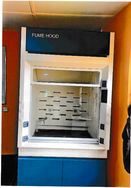 Fume hood — front view